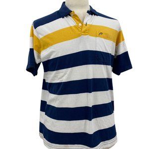 Proline Men's Casual Multicolor Golf Striped Sportswear Short Sleeve Polo Sz XL